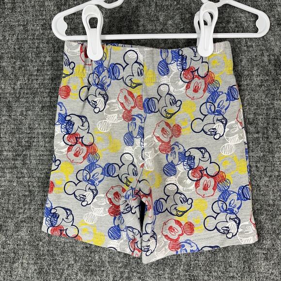 Mickey Mouse Sweat Shorts 2T Toddler Disney Elastic Waist‎ - Picture 2 of 8